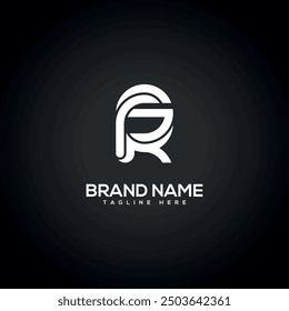 RS SR Modern Unique Letter Logo Design. Initial Vector Symbol.