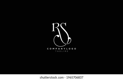 RS SR R AND S Abstract initial monogram letter alphabet logo design