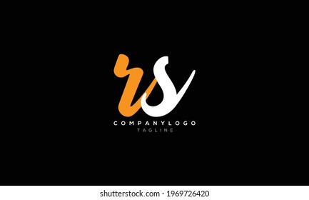RS SR R AND S Abstract initial monogram letter alphabet logo design