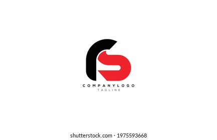 RS SR R AND S Abstract initial monogram letter alphabet logo design