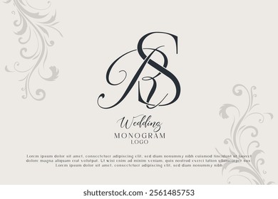 RS SR wedding monogram logo