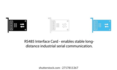 Placa de interface Rs485 para comunicação serial industrial