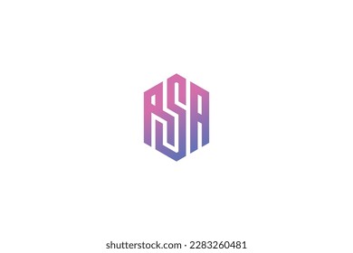  RSA letter with typography brand logo design, rsa lettering, rsa icon, rsa logo design 