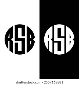 RSB creative initials letter logo concept.