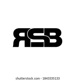 Vector de diseño de logotipo de monólogo de letra RSB
