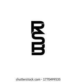 rsb letter original monogram logo design