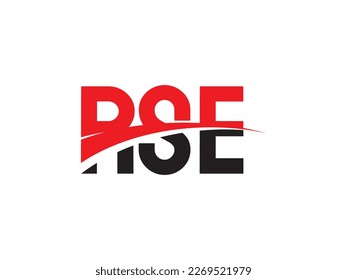 Letra RSE Ilustración del vector de diseño del logotipo inicial