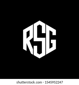 Rsg Letter Logo Design Polygon Monogram Stock Vector (royalty Free 