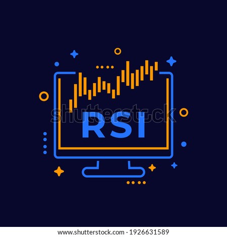 RSI indicator icon, Relative Strength Index