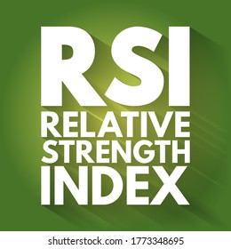 RSI - Acrónimo del Índice de Fortaleza Relativo, contexto del concepto de negocio