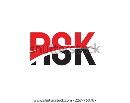 RSK Letter Initial Logo Design Vector Illustration