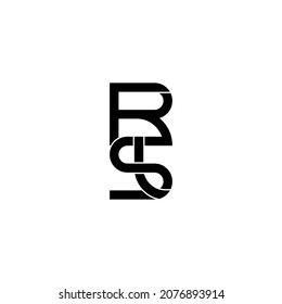 rsl typography letter monogram logo design