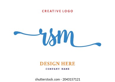 RSM lettering logo is simple, easy to understand and authoritative