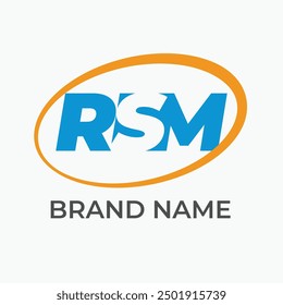 RSM Negative Space Unique Logo Design-Vorlage