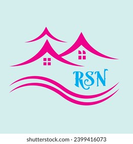 RSN REAL ESTATE LOGO VECTOR FILE MONOGRAM LOGO LETTER LOGO FOR CONSTRACTION