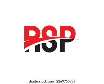 RSP Letter Initial Logo Design Vektorgrafik