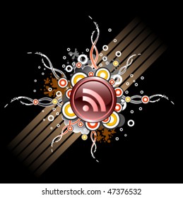 RSS button design or icon