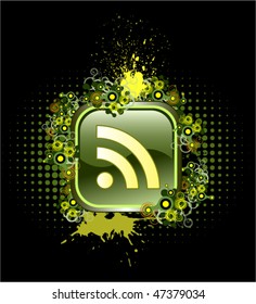 RSS button or icon