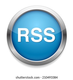 rss circle web glossy icon