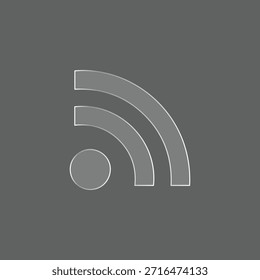 RSS Feed Broadcast Signal Icon