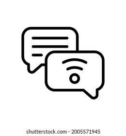 RSS feed icon, Line Vector graphics