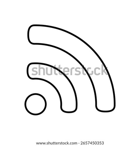 RSS Feed News Content Line Icon