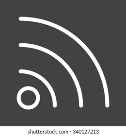 Rss, feed, wifi icon vector image. Can also be used for IT and communication. Suitable for web apps, mobile apps and print media.