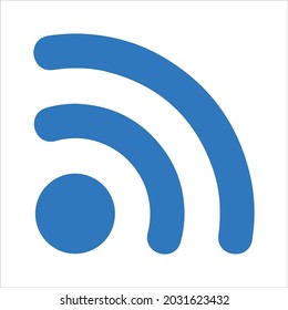 Rss feeds icon. Vector and glyph