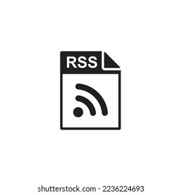 icono de archivo rss, icono de documento