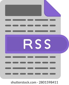 RSS Flat Style Icon Design
