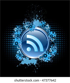 RSS icon or button design