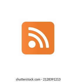 RSS icon. Feed and subscribe. Editable vectors.