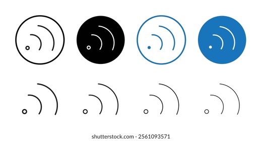 Rss icon Flat line symbol