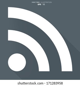 Rss icon, news symbol