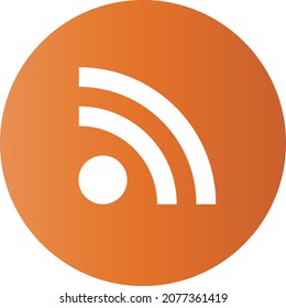 RSS icon in orange. Buttons about RSS readers.