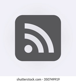 RSS icon . Vector illustration