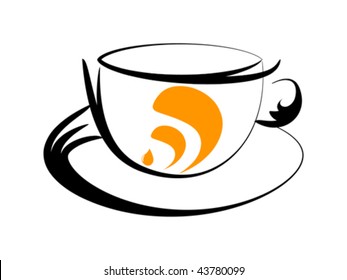 Rss icon vector illustration