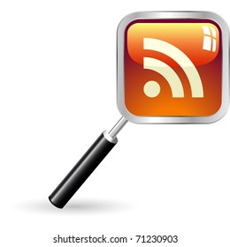 RSS icon. Vector illustration.