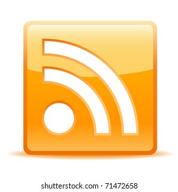 icono de rss para sitio web o weblog