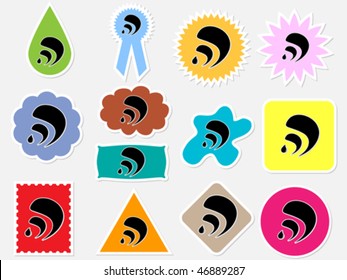 Iconos de Rss colores diferentes