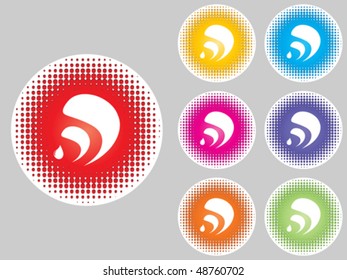  Rss icons different colors