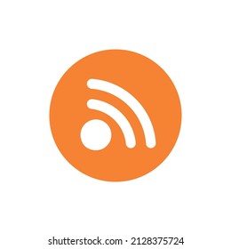 RSS icons. Subscription icon. Editable vectors.