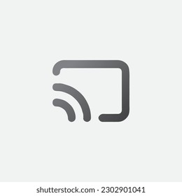 Rss interface Symbol Icon Vector Illustration