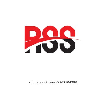 RSS Letter Initial Logo Design Vector Illustration