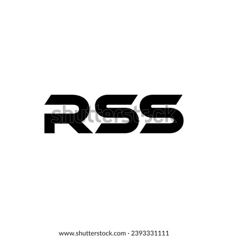 RSS Letter Logo Design, Inspiration for a Unique Identity. Modern Elegance and Creative Design. Watermark Your Success with the Striking this Logo.