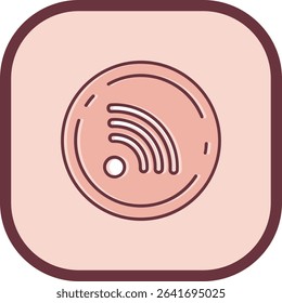 Rss Line vector Icon Design