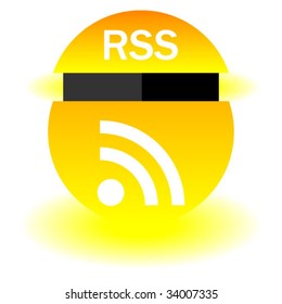 rss modern button