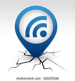 Rss modern icon. Vector illustration. 