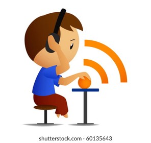 Rss radioman in headphones