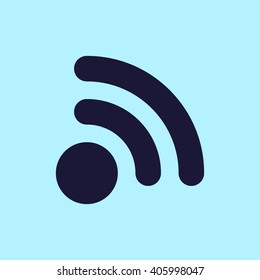RSS sign icon. RSS feed symbol